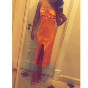 Topshop dress in gold/yellow